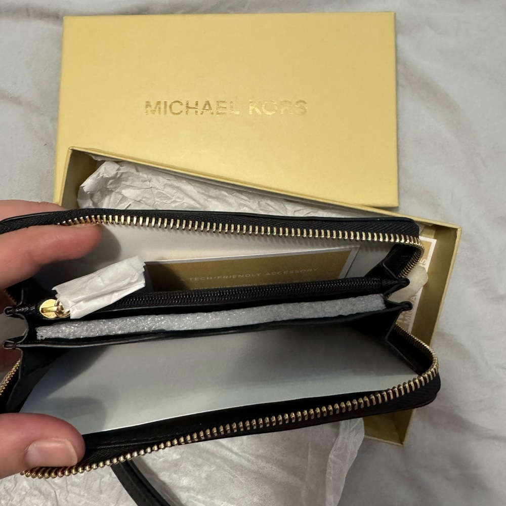 Michael Kors Black Wristlet - Picture 3 of 4